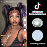 Dead Gridding White Contact Lenses