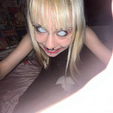 Dead Gridding White Contact Lenses