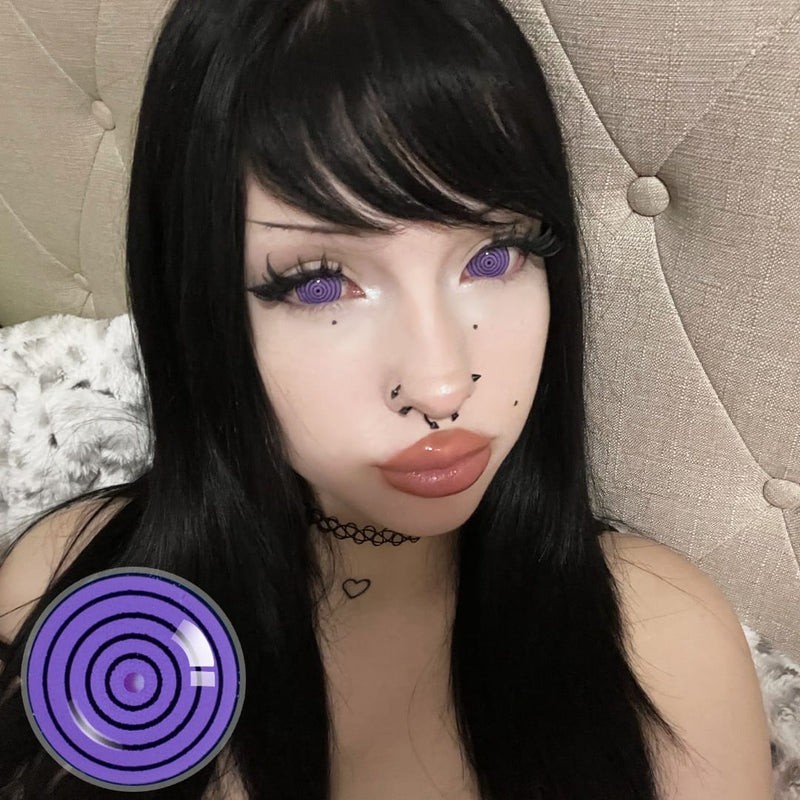 Imnotafed Purple Dizzy Doll eye Mini Sclera Contact Lenses(17MM)