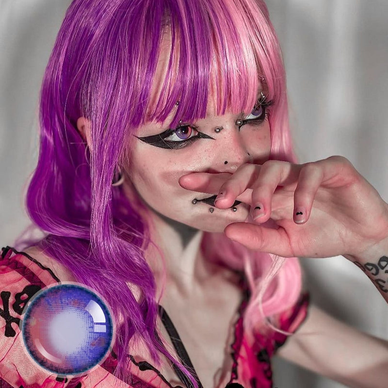 Purple Nebula Contact Lenses(12 months of use)