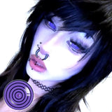 Imnotafed Purple Dizzy Doll eye Mini Sclera Contact Lenses(17MM)
