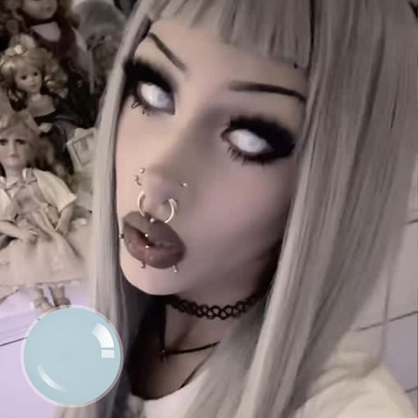 Imnotafed's Blind Moon Light Contact Lenses(12 months of use)