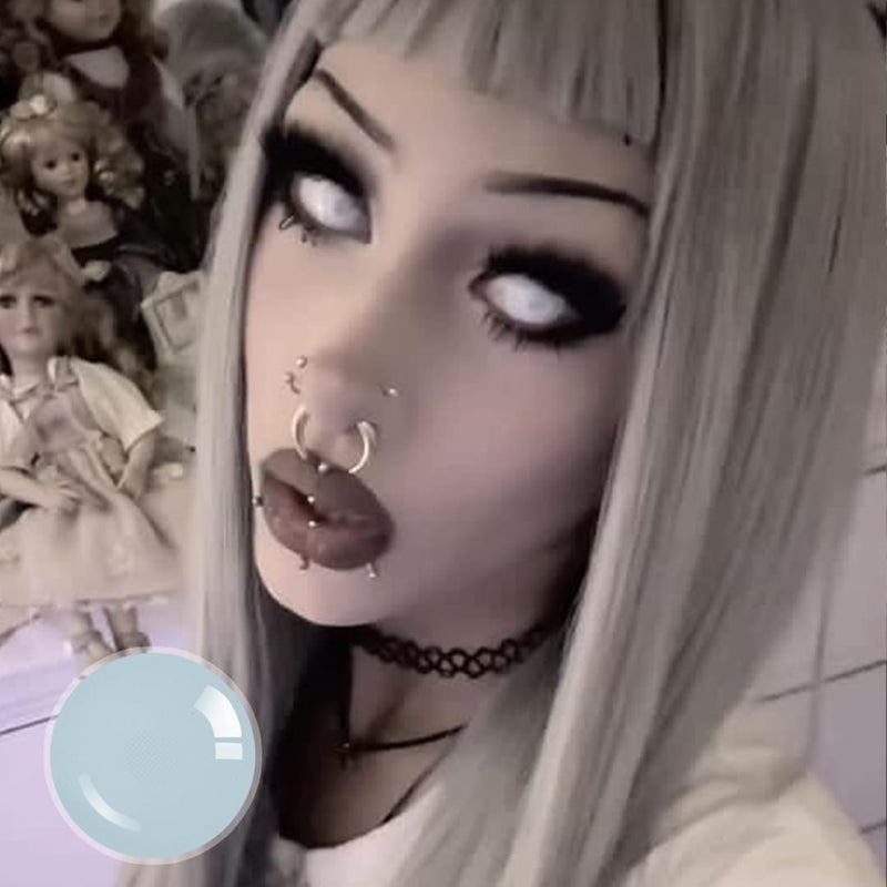 Imnotafed's Blind Moon Light Contact Lenses(12 months of use)