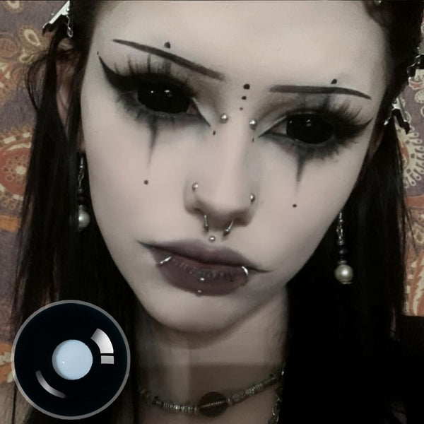 Amglammm's Dark Demon Doll Eye 22mm Full Sclera Contact Lenses