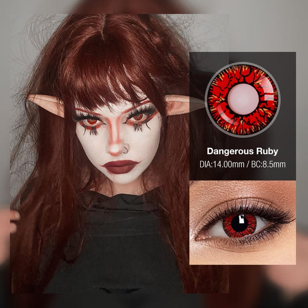 Dangerous Ruby Contact Lenses