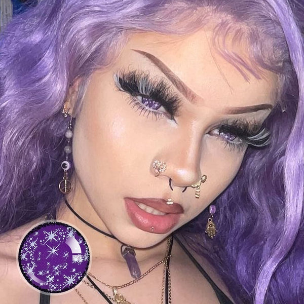 Purple Snow Contact Lenses