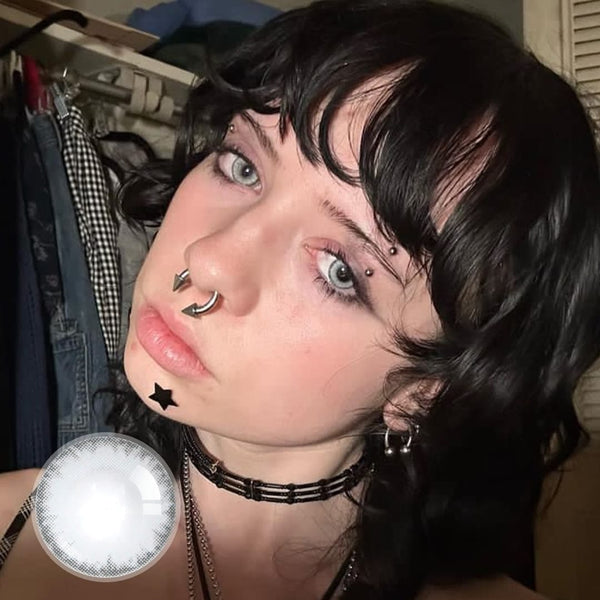 Real Crystal Grey Contact Lenses