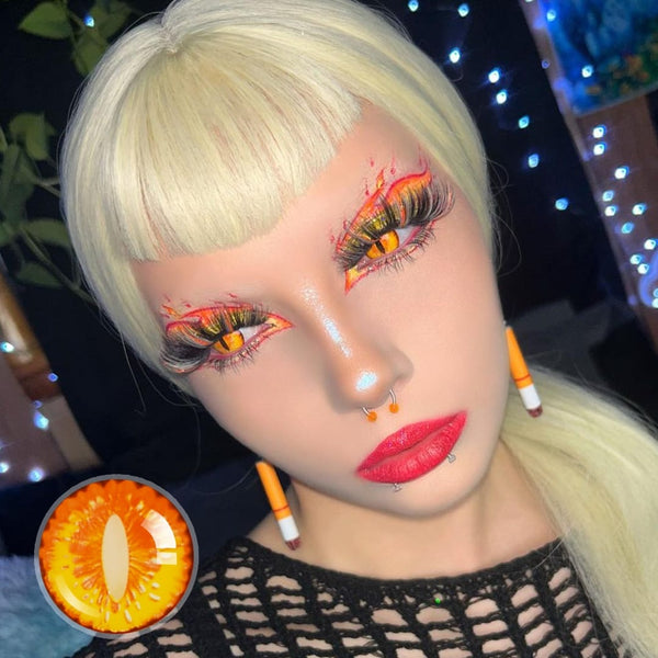 Dracula Yellow Dragon Contact Lenses