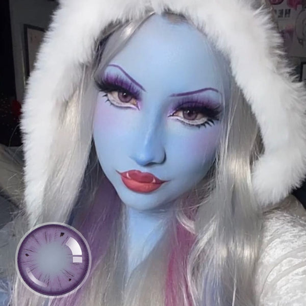 Violet Speckle Contact Lenses