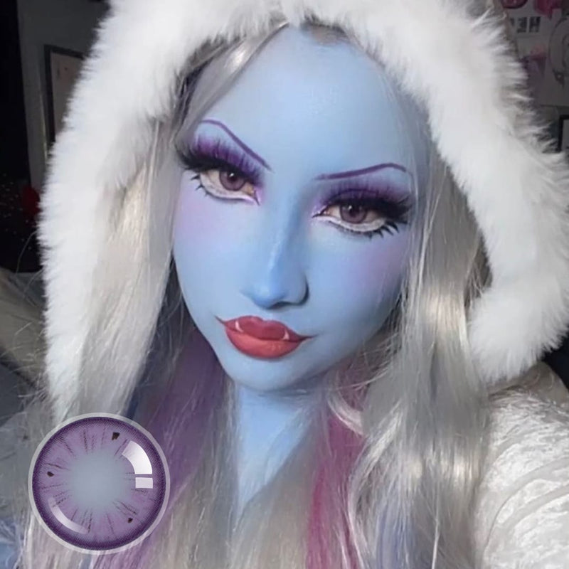 Alexis' Violet Speckle Contact Lenses