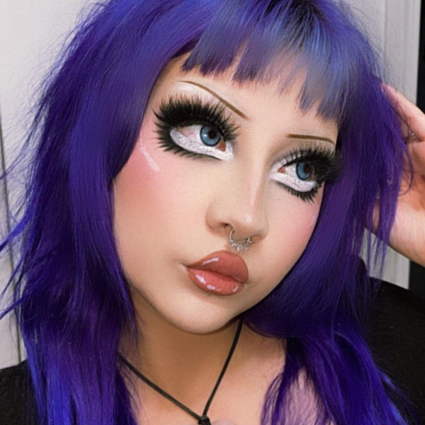 Blue Speckle Contact Lenses(12 months of use)