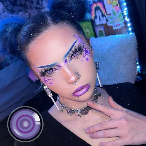 Violet Vortex Contact Lenses