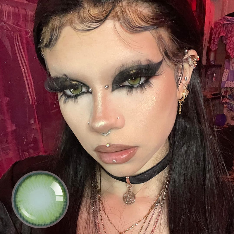 Diamond Candy Green Contact Lenses