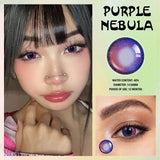 Purple Nebula Contact Lenses(12 months of use)