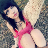 Kat Anime Cloud Rim Pink Contact Lenses
