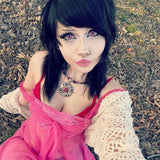 Kat Anime Cloud Rim Pink Contact Lenses