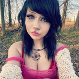 Kat Anime Cloud Rim Pink Contact Lenses