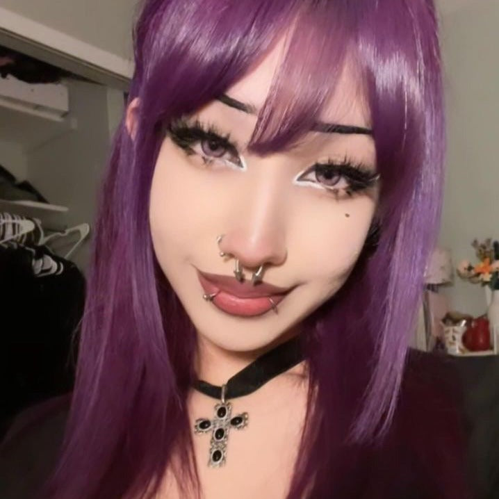 Anime Cloud Rim Pink Contact Lenses