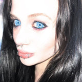 Coral Blue Doll Eye Mini Sclera Contact Lenses (17MM)