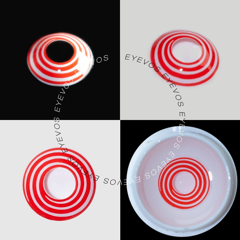 Red Dizzy Eye Contact Lenses