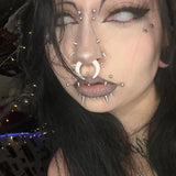Dead Gridding White Contact Lenses