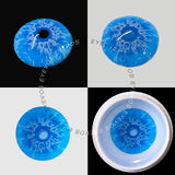 Coral Blue Doll Eye Mini Sclera Contact Lenses (17MM)