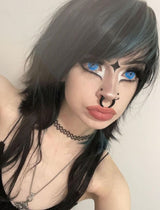 Coral Blue Doll Eye Mini Sclera Contact Lenses (17MM)