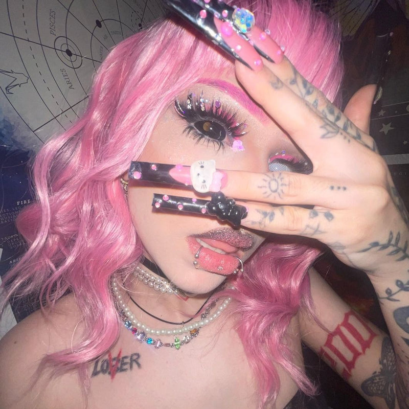 Amglammm's Dark Demon Doll Eye 22mm Full Sclera Contact Lenses