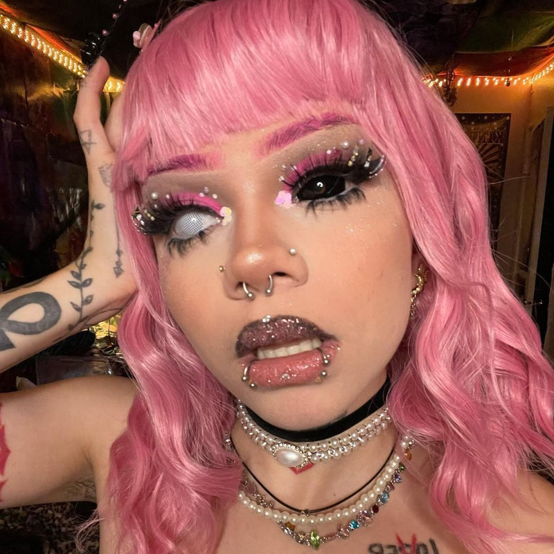 Amglammm's Dark Demon Doll Eye 22mm Full Sclera Contact Lenses
