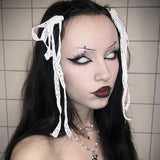 Dead Gridding White Contact Lenses