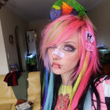 Kat Anime Cloud Rim Pink Contact Lenses