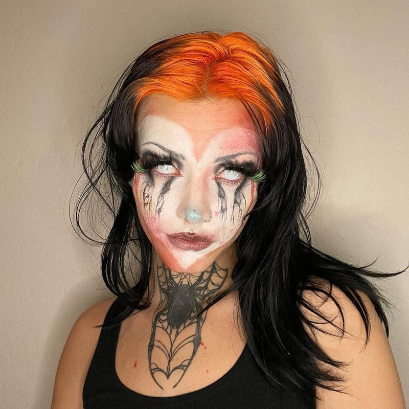 Dead Gridding White Contact Lenses