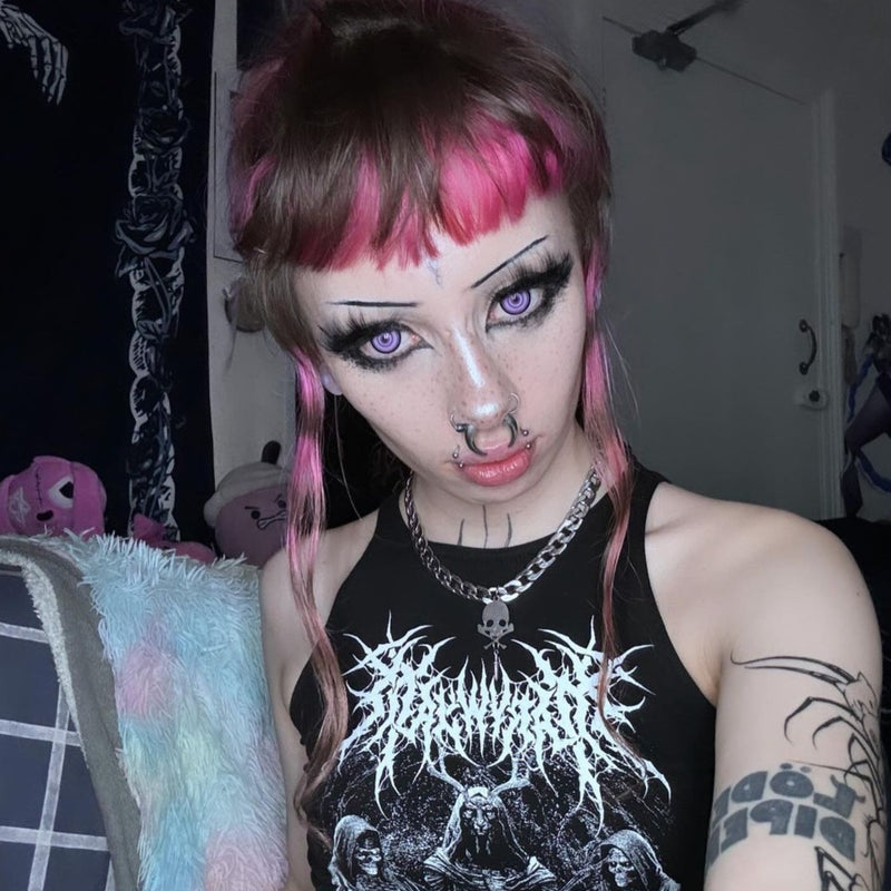 Violet Vortex Contact Lenses