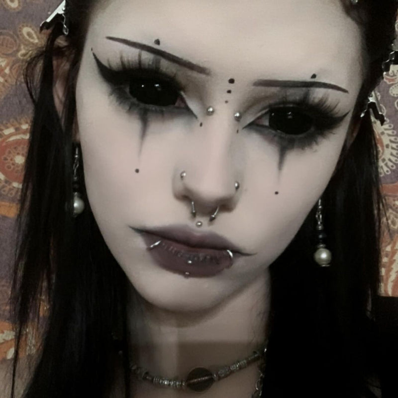 Amglammm's Dark Demon Doll Eye 22mm Full Sclera Contact Lenses