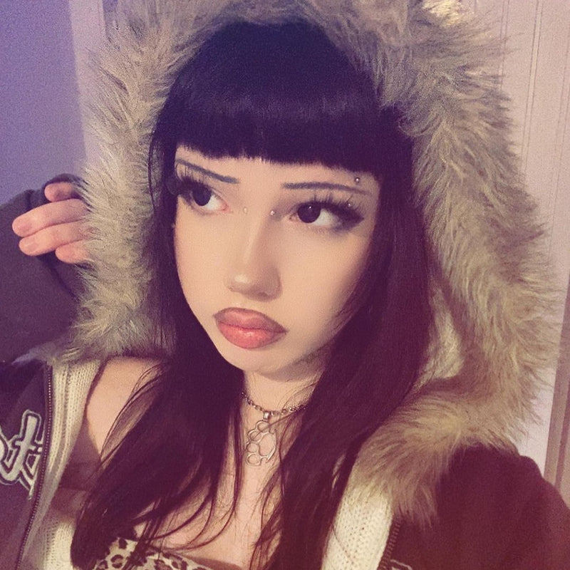 Linn's Dollie Darknight Black Contact Lenses(12 months of use)