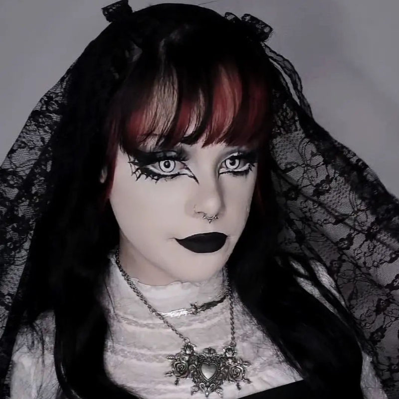 Alexis' Vampire White Contact Lenses
