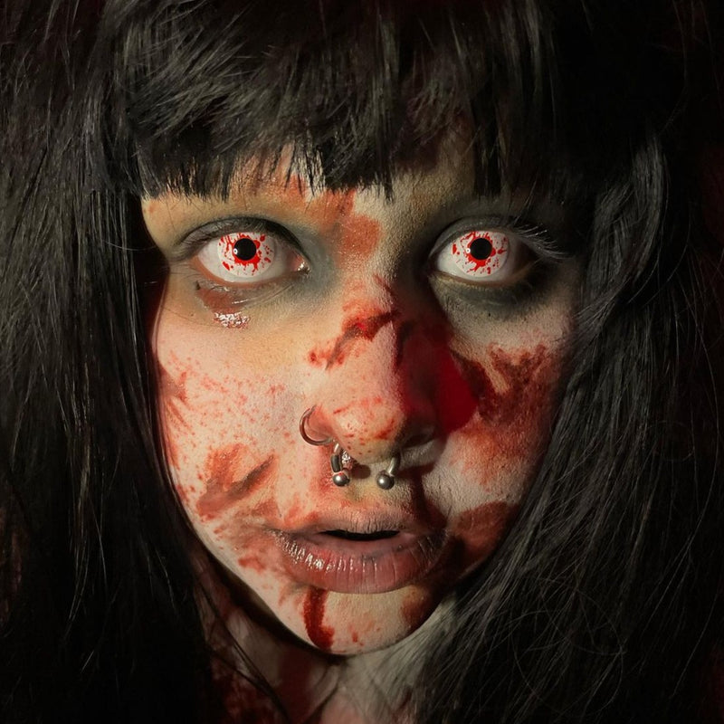 Blood stains Contact Lenses