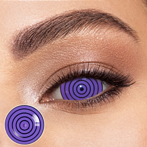 Imnotafed Purple Dizzy Doll eye Mini Sclera Contact Lenses(17MM)