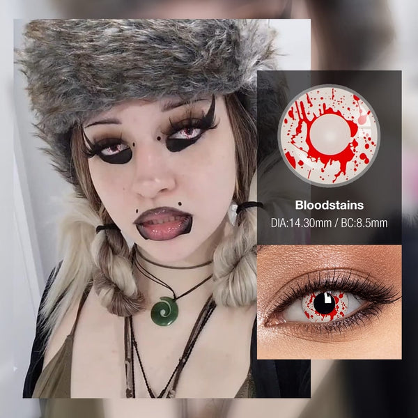 Blood stains Contact Lenses