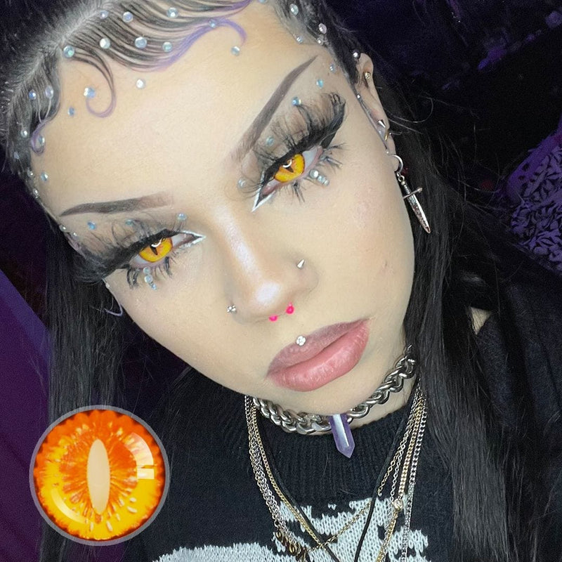 Dracula Yellow Dragon Contact Lenses