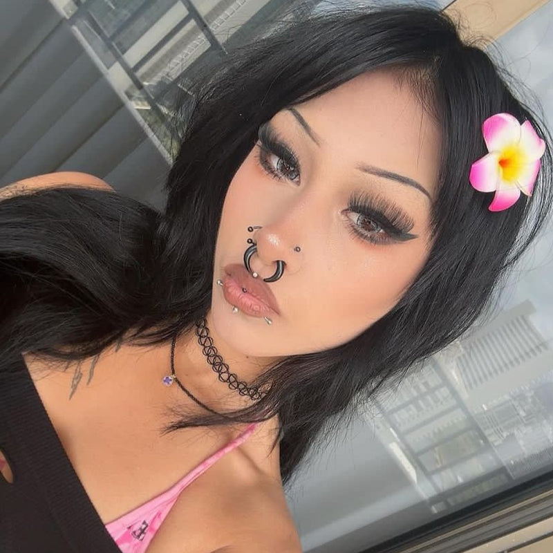 Grey Dahlia Contact Lenses