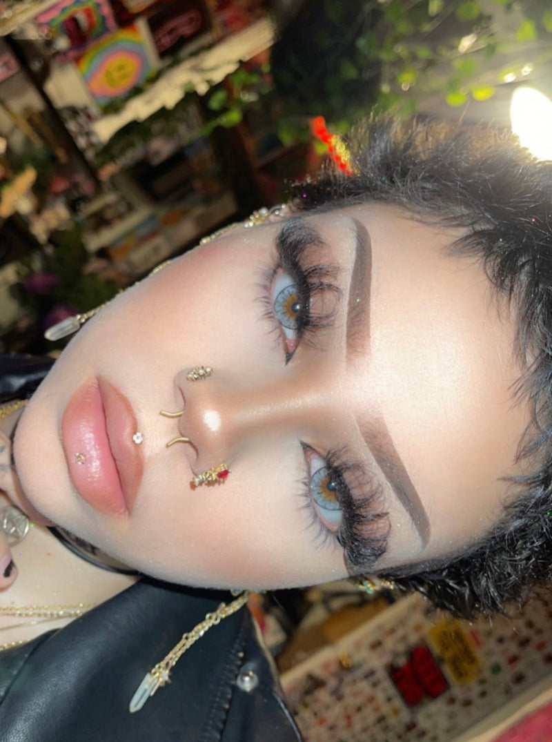 Grey Dahlia Contact Lenses