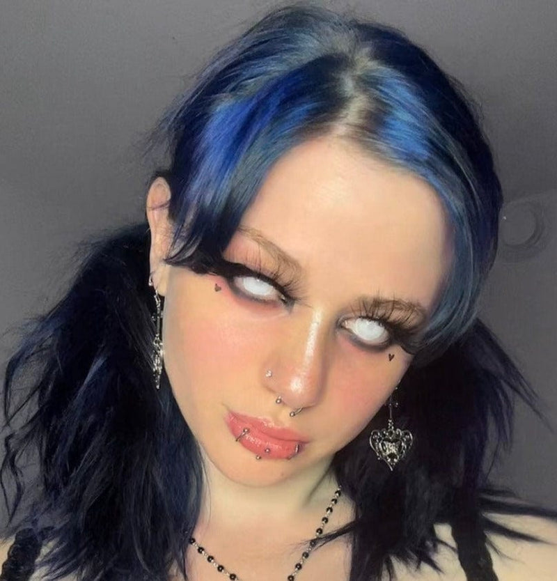 Imnotafed's Blind Moon Light Contact Lenses(12 months of use)