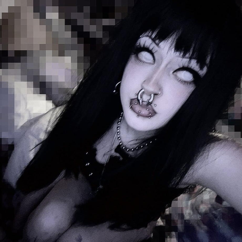 Cat's Gridding White Contact Lenses
