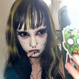 Linn's Dollie Darknight Black Contact Lenses(12 months of use)