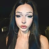 Dilated Green Contact Lenses