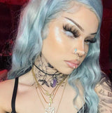 Dead Gridding White Contact Lenses