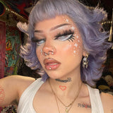 Cat's Gridding White Contact Lenses