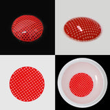 Gridding Red Contact Lenses
