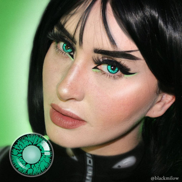 Fissure Green Colored Lenses